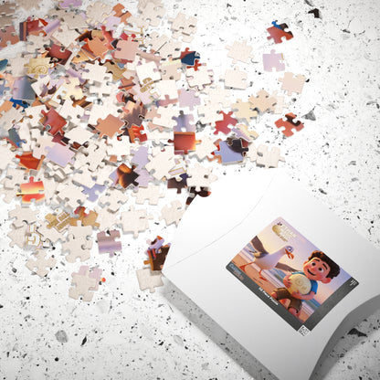 Fun Family Puzzle with Ethan and Magic Ball Design