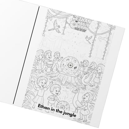 The ball that rolled around the world (Coloring Book)